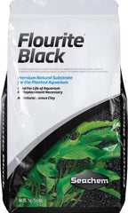 Seachem Flourite Black gravel bed in a planted aquarium for stable substrate and natural aesthetics