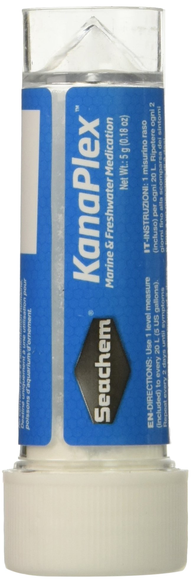 Seachem Kanaplex two-pack bottle treats fish infections in freshwater and marine tanks, safe for filters