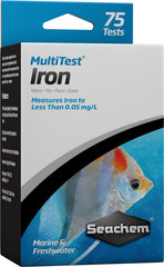 Seachem MultiTest Iron Test Kit front view for precise aquarium iron testing