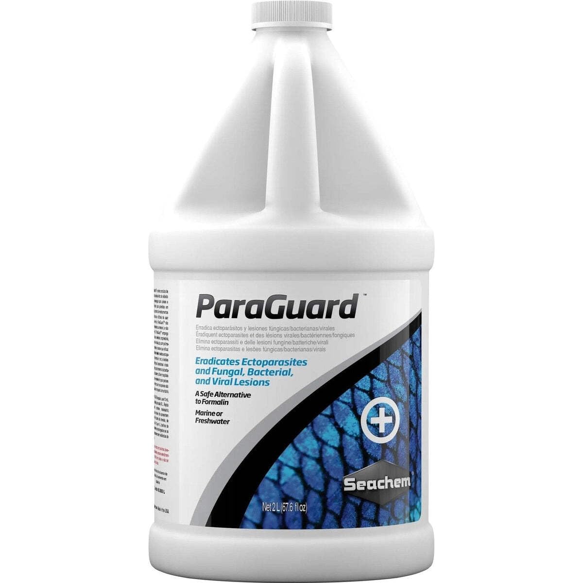 Seachem Paraguard bottle cap dispensing for precise dosing in aquariums