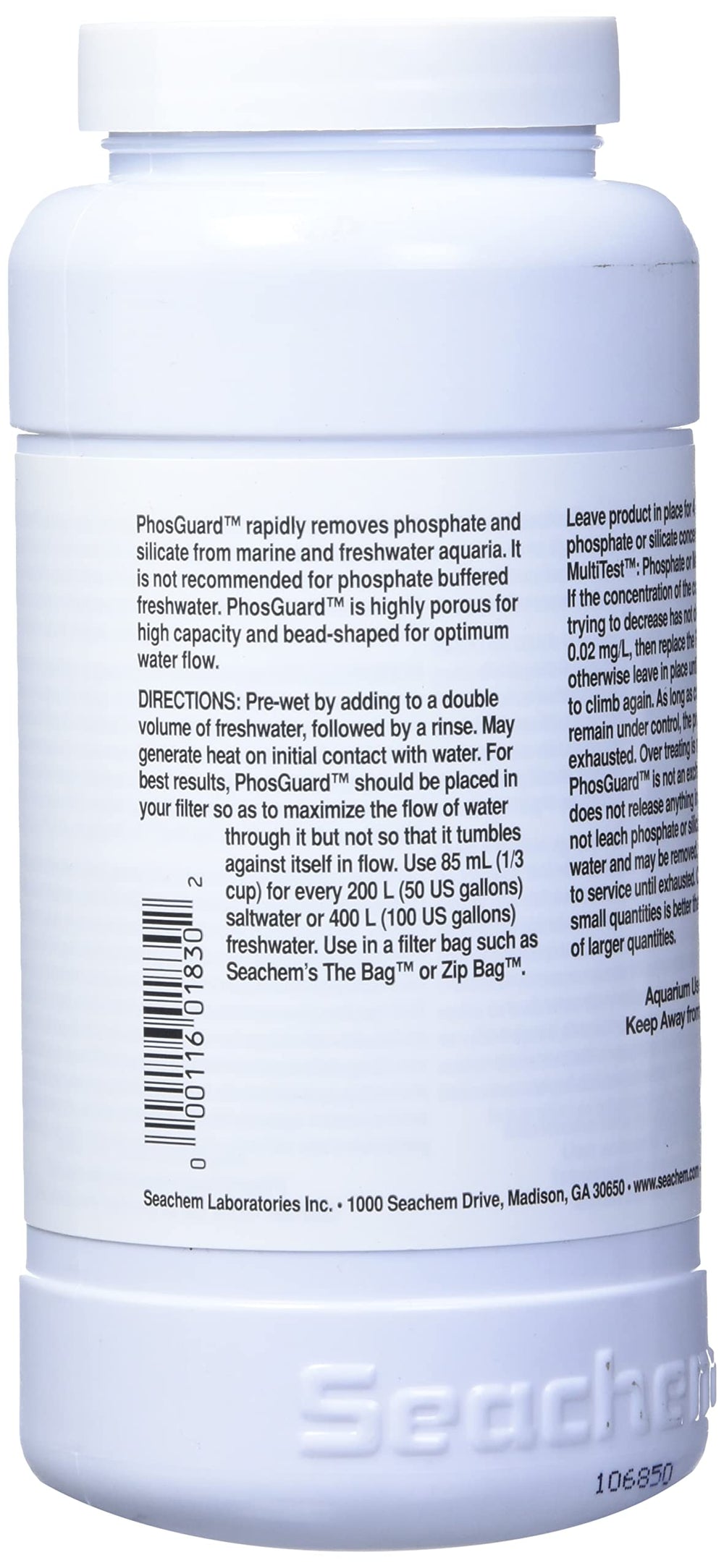 PhosGuard media in filter bag for in-tank use.