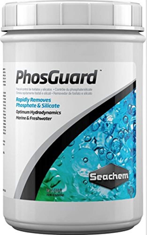 Seachem PhosGuard bead media for phosphate and silicate removal.