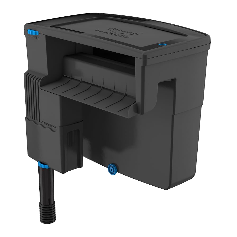 Seachem Tidal 110 front view with cartridge-free filtration for large tanks