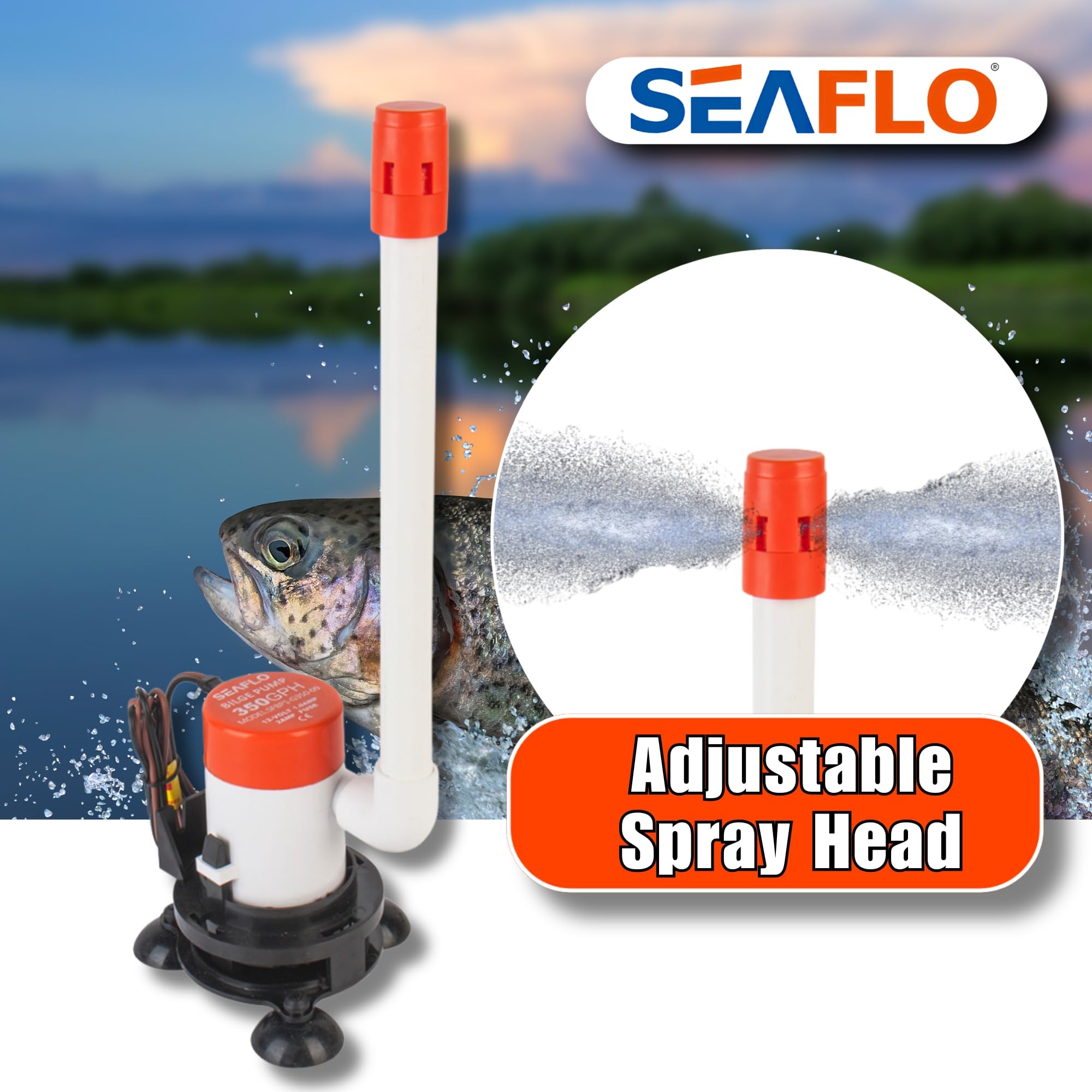 SEAFLO 09 Series foam filtration system keeps debris out for cleaner water
