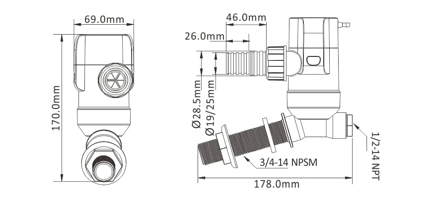 Split quick-connect design allows rapid removal without re-plumbing