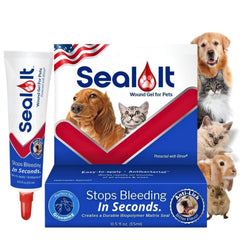 Seal It wound care gel bottle 15ml ready for quick bleeding control in dogs