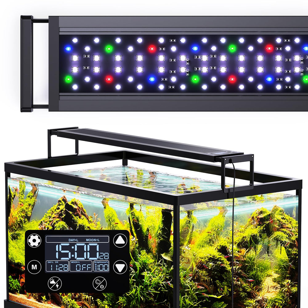 SEAOURA 24/7 LED aquarium light timer enables automatic day-night cycles for tanks.