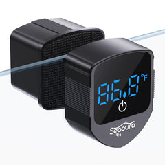 SEAOURA 2-in-1 cleaner for glass tanks with dual cleaning and temperature readout