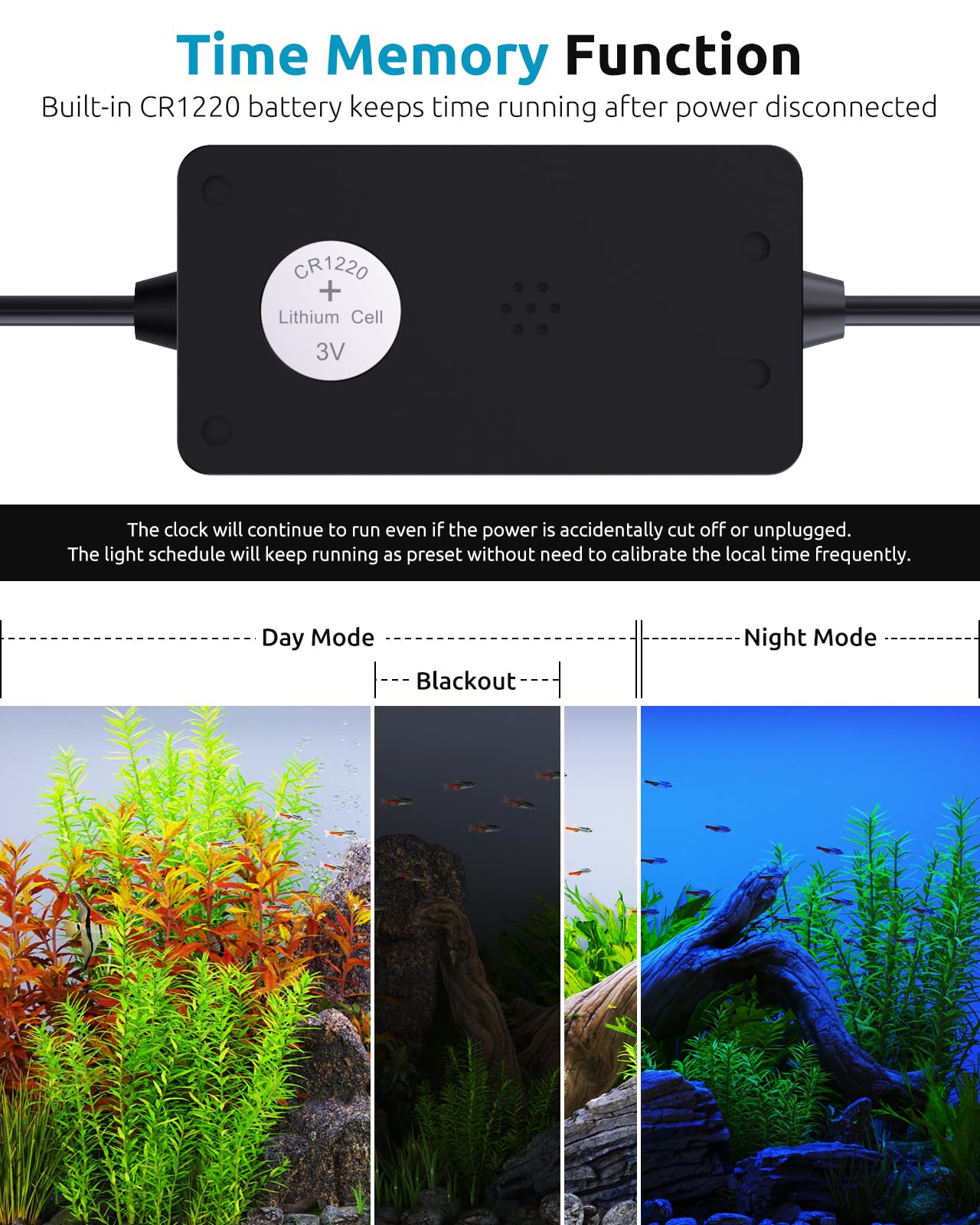 SEAOURA 7-row LED panel illuminating a planted aquarium.