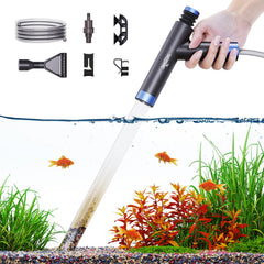 Seaoura aquarium siphon pump gravel cleaner demonstrates efficient debris removal for clear water