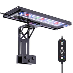 SEAOURA clip-on light showcasing 24/7 cycle for vibrant tanks