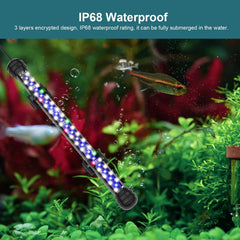 SEAOURA three-color modes illuminate your tank with customizable hues