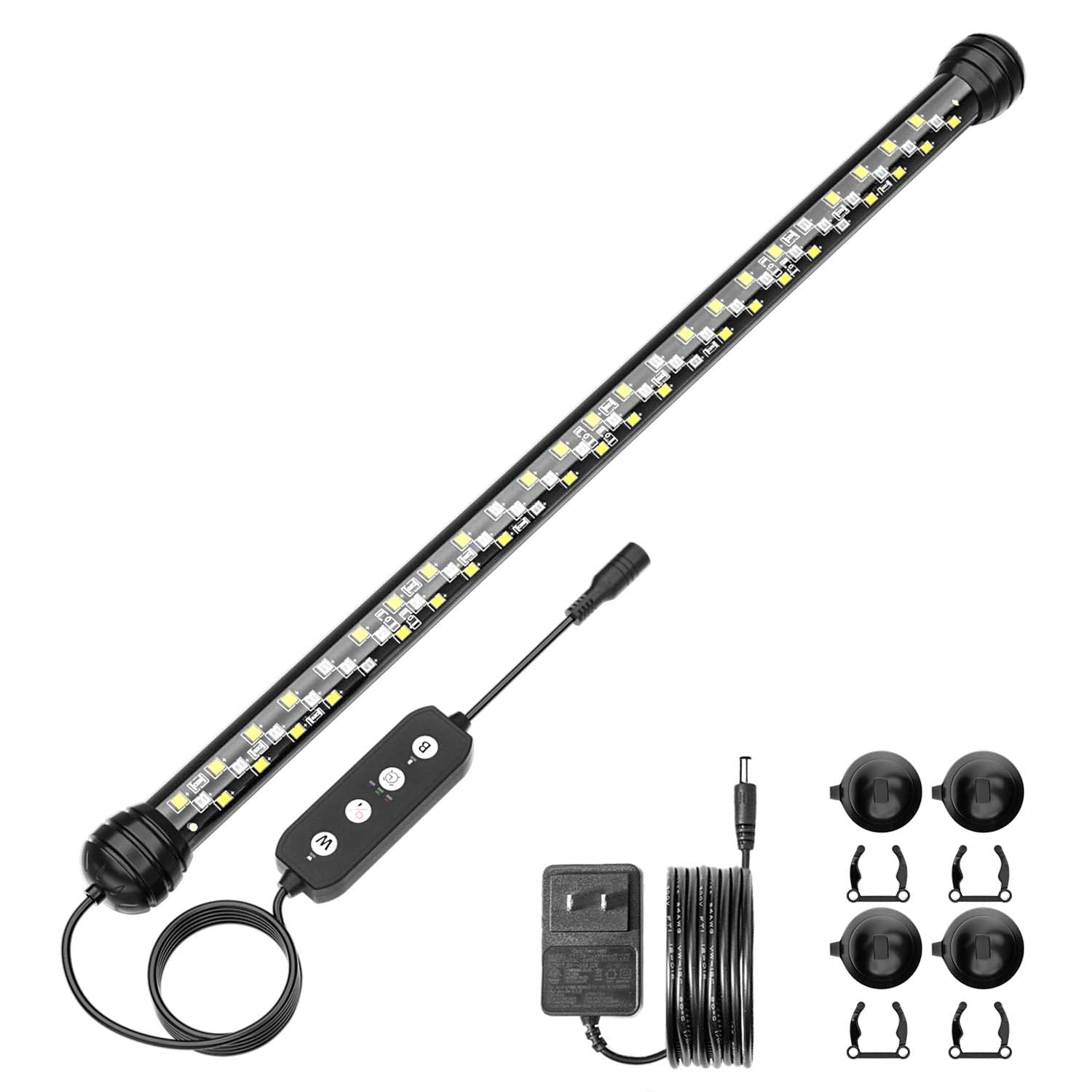 SEAOURA LED aquarium light with timer for planted tank illumination.