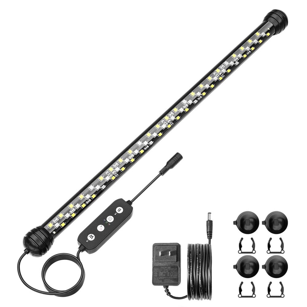 SEAOURA LED aquarium light with timer for planted tank illumination.