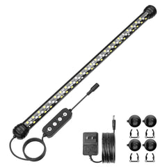 SEAOURA LED aquarium light with timer for planted tank illumination.
