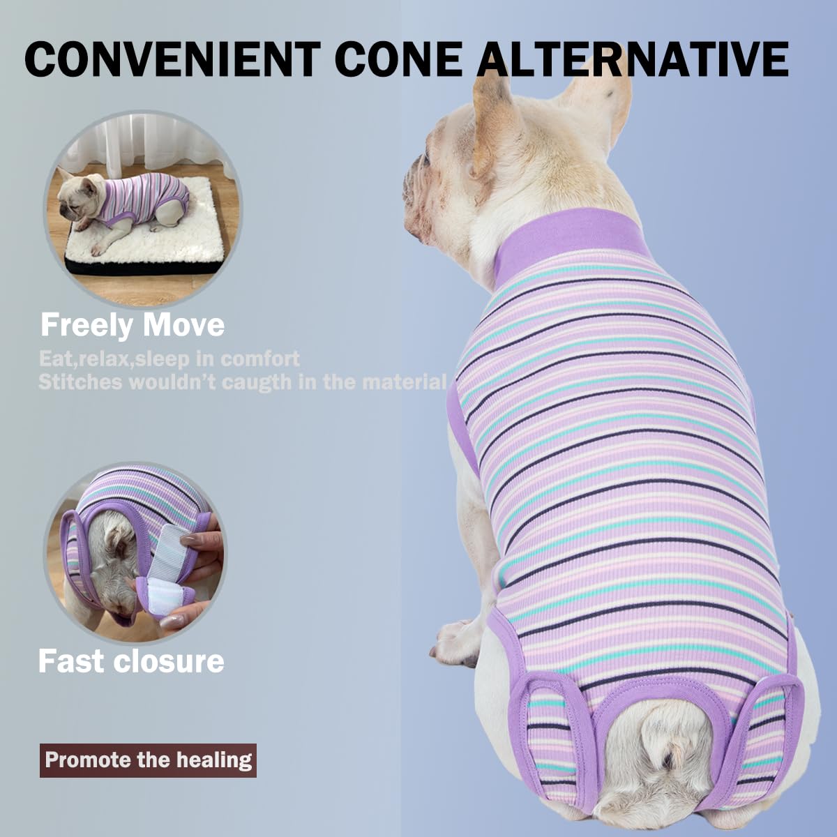 Sebidtco recovery suit with easy on/off design for quick changes.