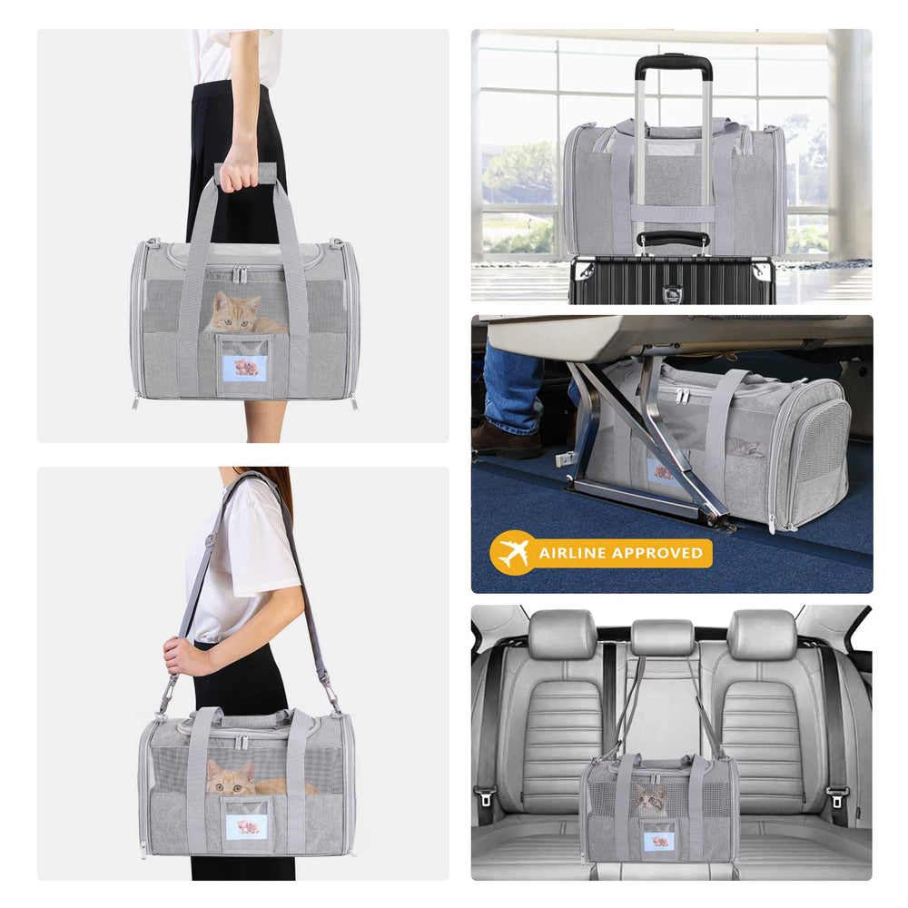 SECLATO Cat Carrier escape-proof bayonet for added security.