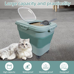 SECOAT BPA-free litter bin with airtight seal keeps litter dry