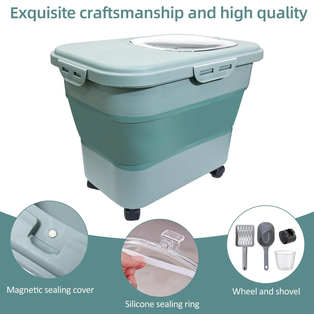 Durable SECOAT plastic bin is easy to clean after use