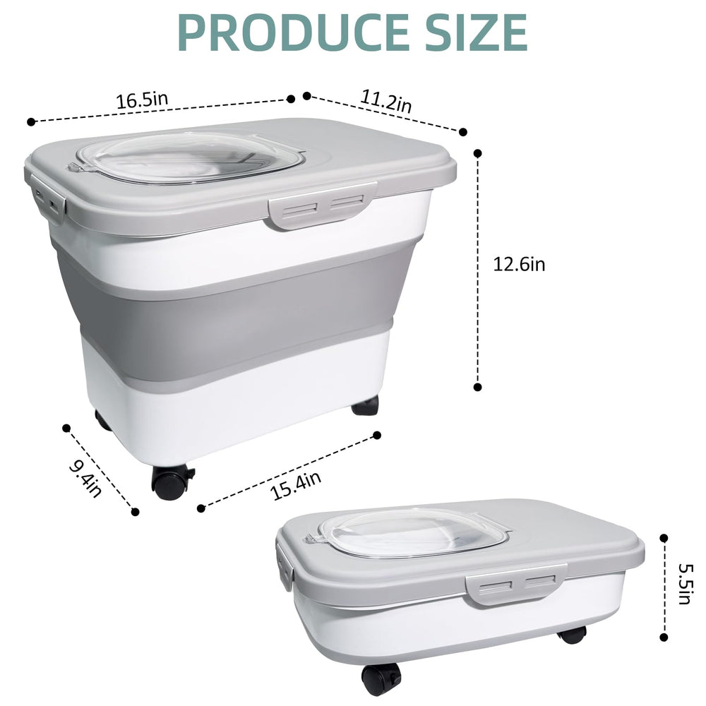 SECOAT foldable litter bin with lid locks demonstrating compact storage when not in use.