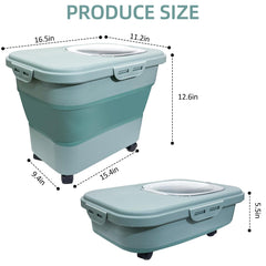 Green SECOAT foldable litter container saves space in small homes