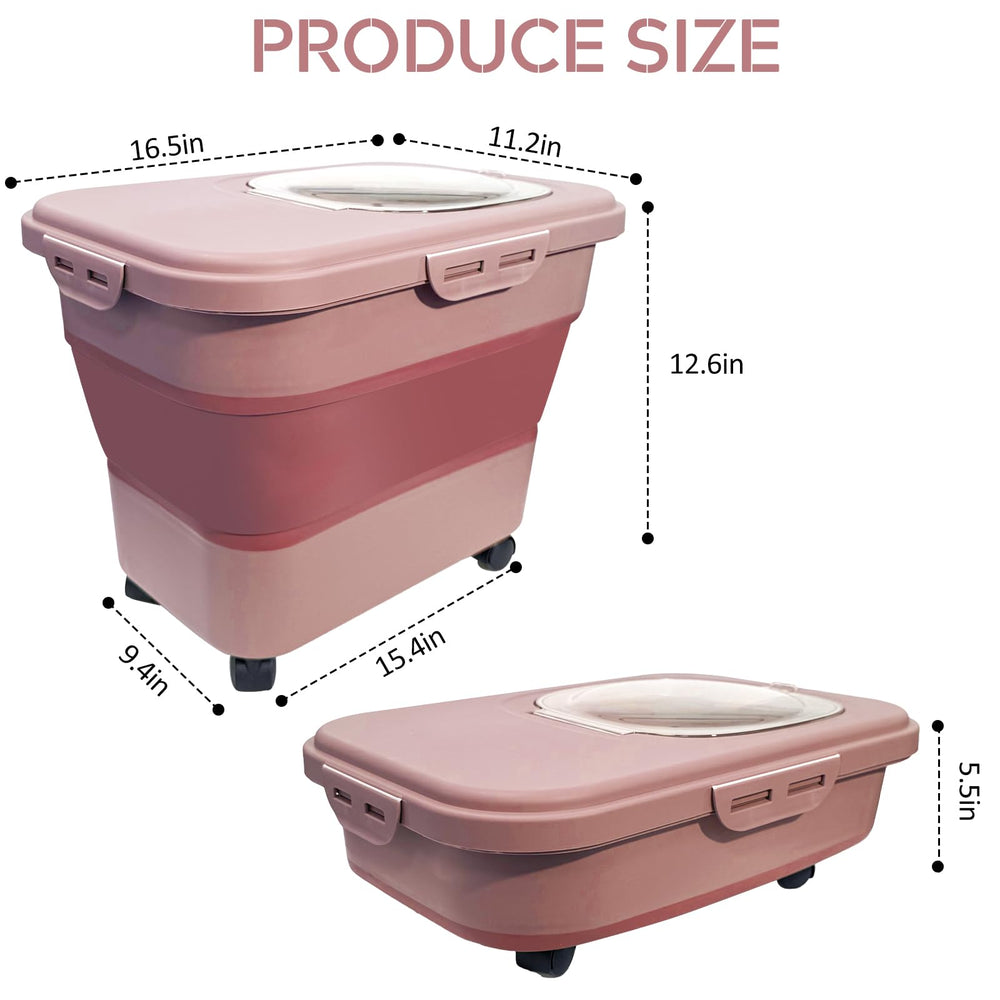 SECOAT portable cat litter storage bin ideal for travel and trips.