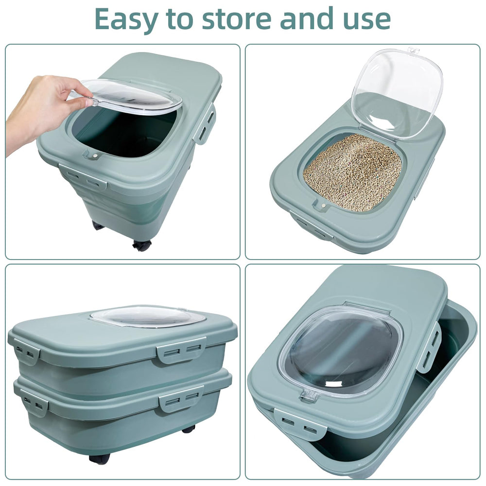 SECOAT travel-friendly litter storage fits closets and cabinets