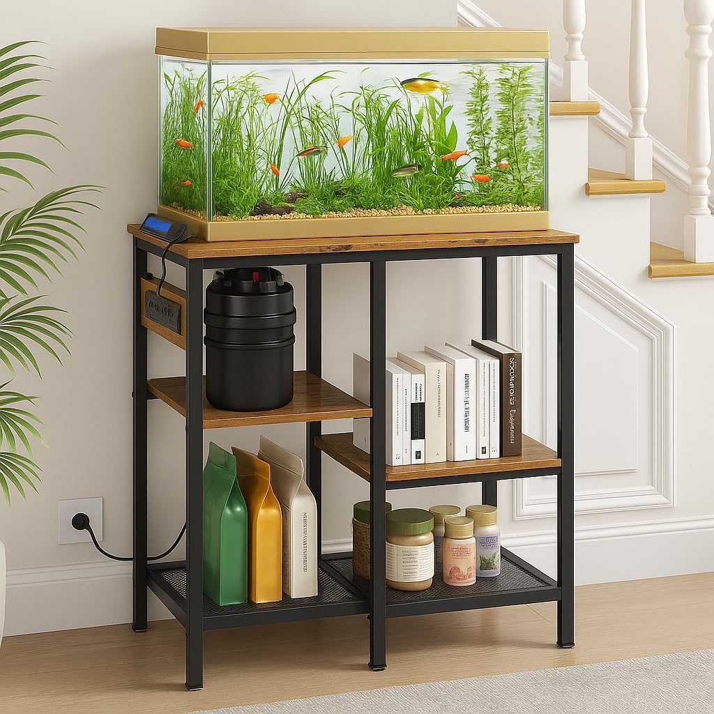 SECOCTSR stand with 3 outlets visible for convenient tank equipment power.
