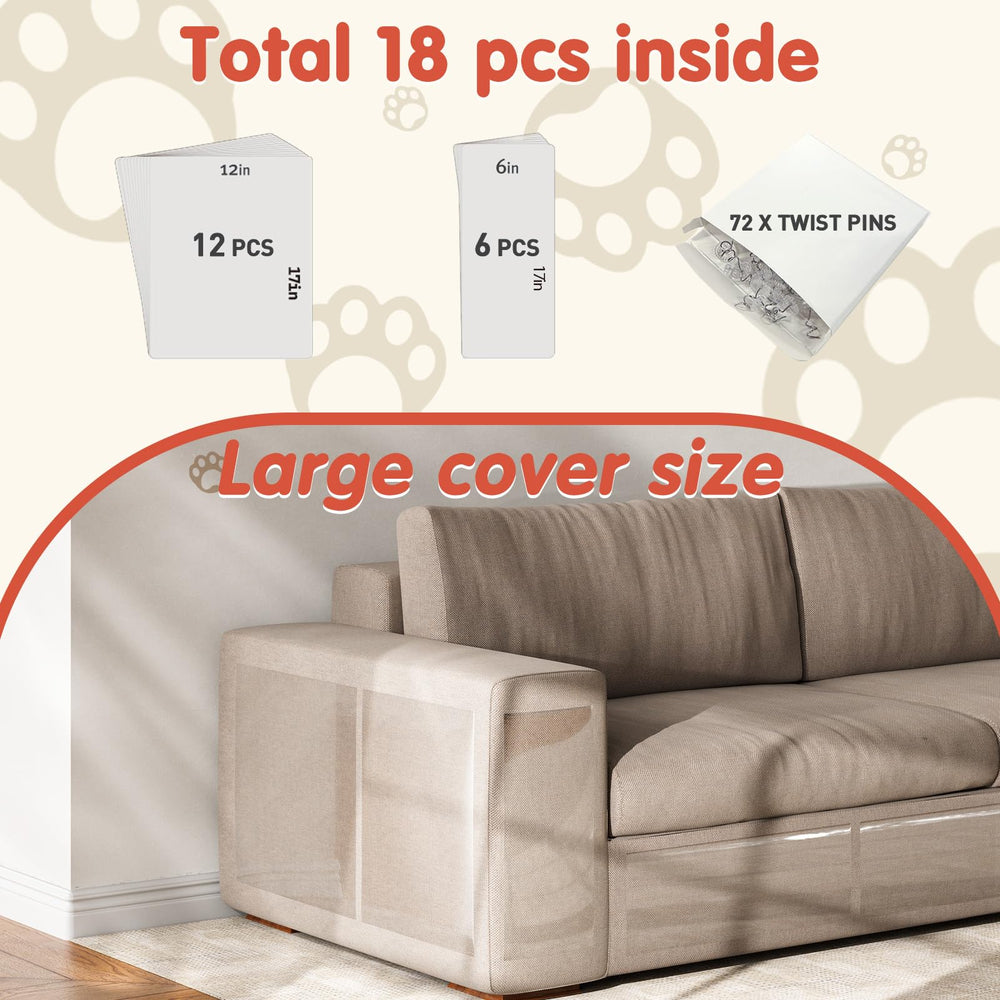 Secopad single-sided adhesive deterrent adheres easily without residue or furniture damage risk.