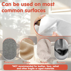 Secopad transparent sofa protector showing near-invisible protection for your couch fabric.