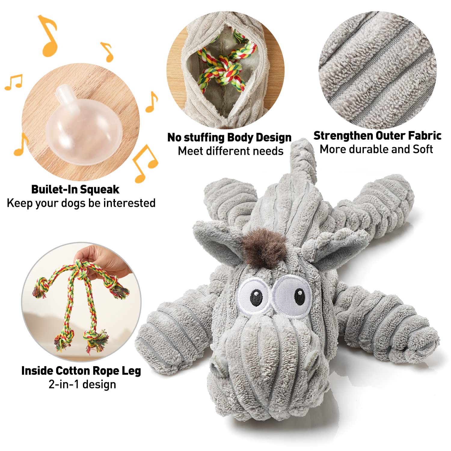 Sedioso dog toy squeaker feature boosts interactive training and engagement