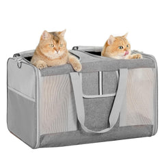 Sedioso extra large cat carrier outer view for two pets, sturdy and spacious