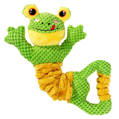 Sedioso frog tug toy with squeaker for engaging play and exercise.