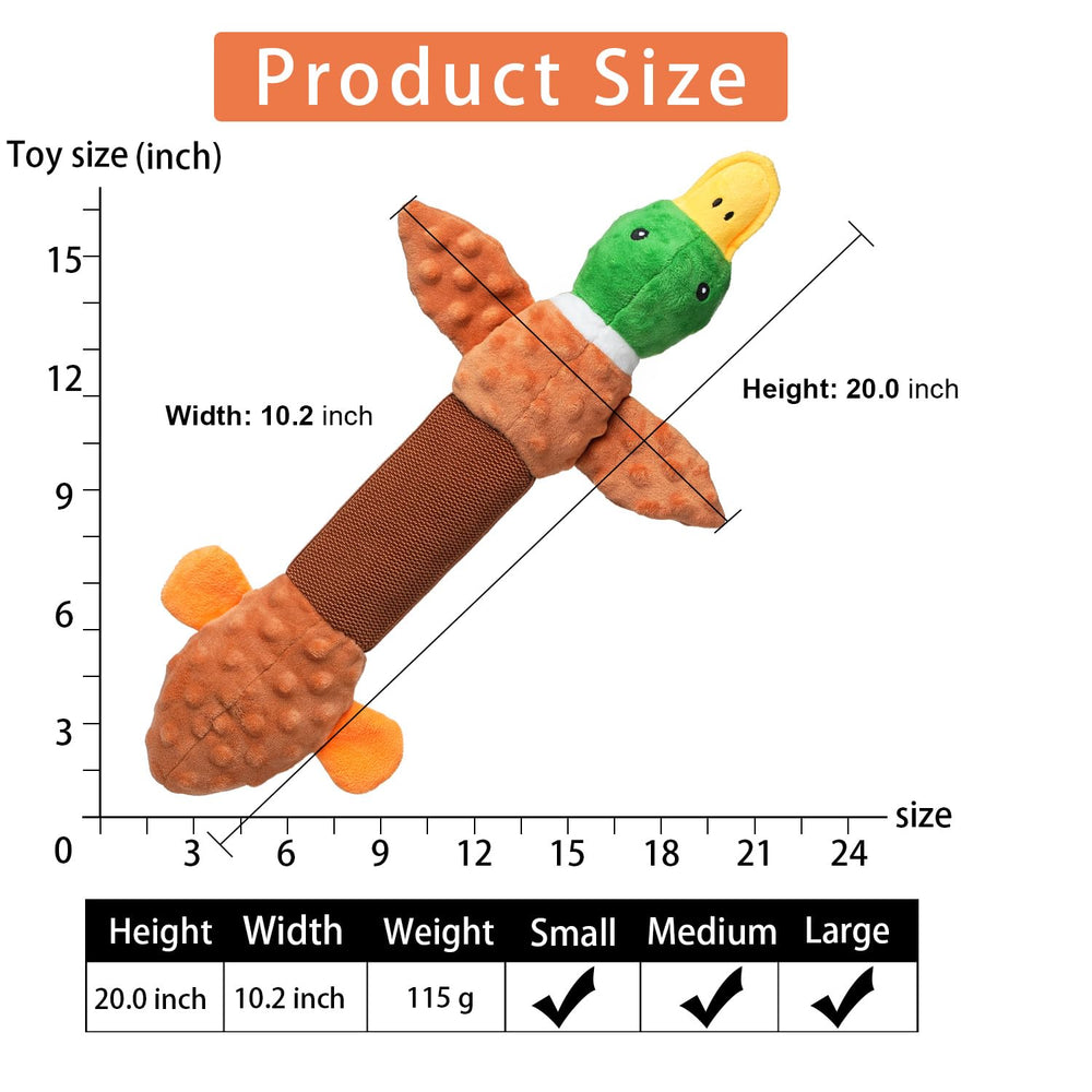 Sedioso interactive duck toy ideal for tug, chew, and bonding moments