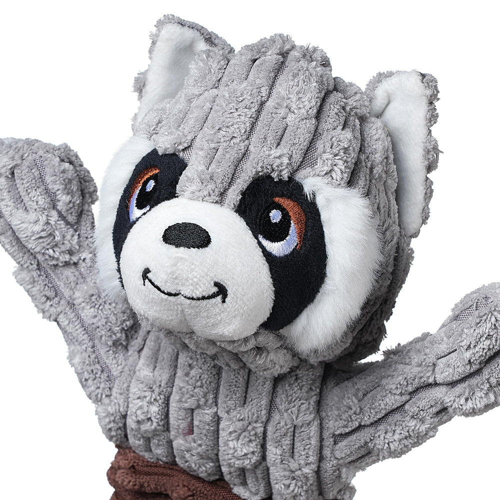 Sedioso raccoon toy crinkle belly for exciting sound cues during play