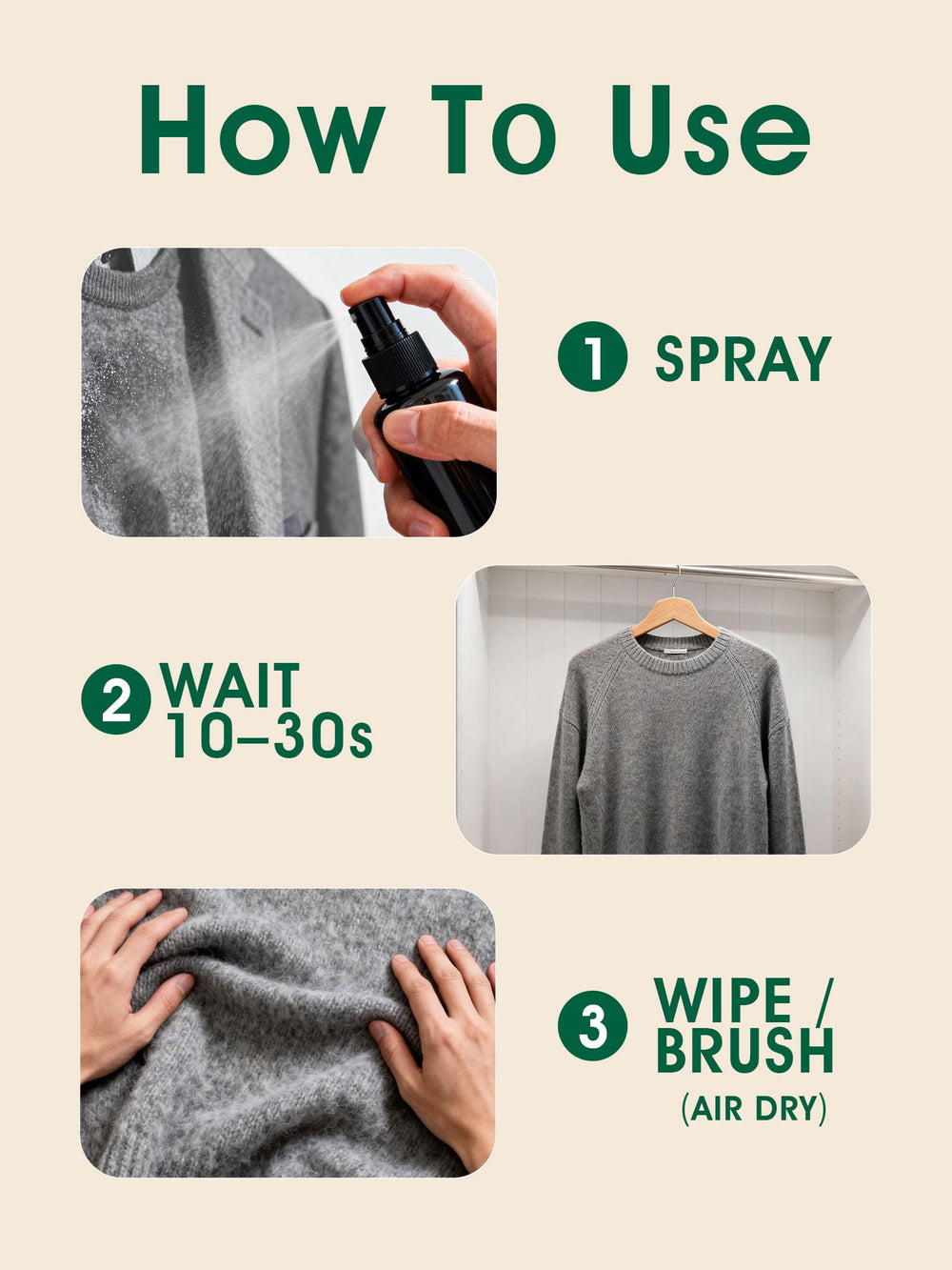 Seedshub easy application spray for quick odor and fur control.