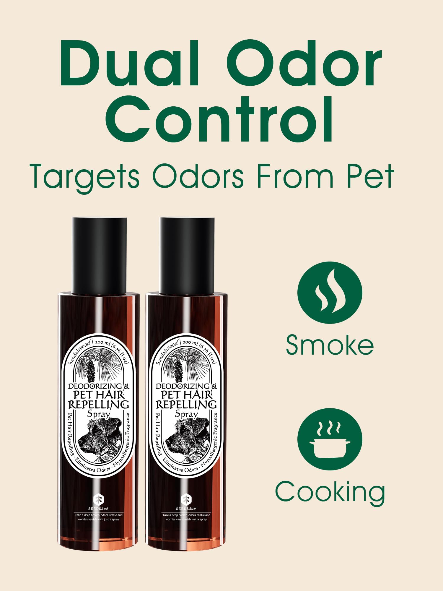Seedshub full-size spray provides wide coverage for on-the-go freshness.