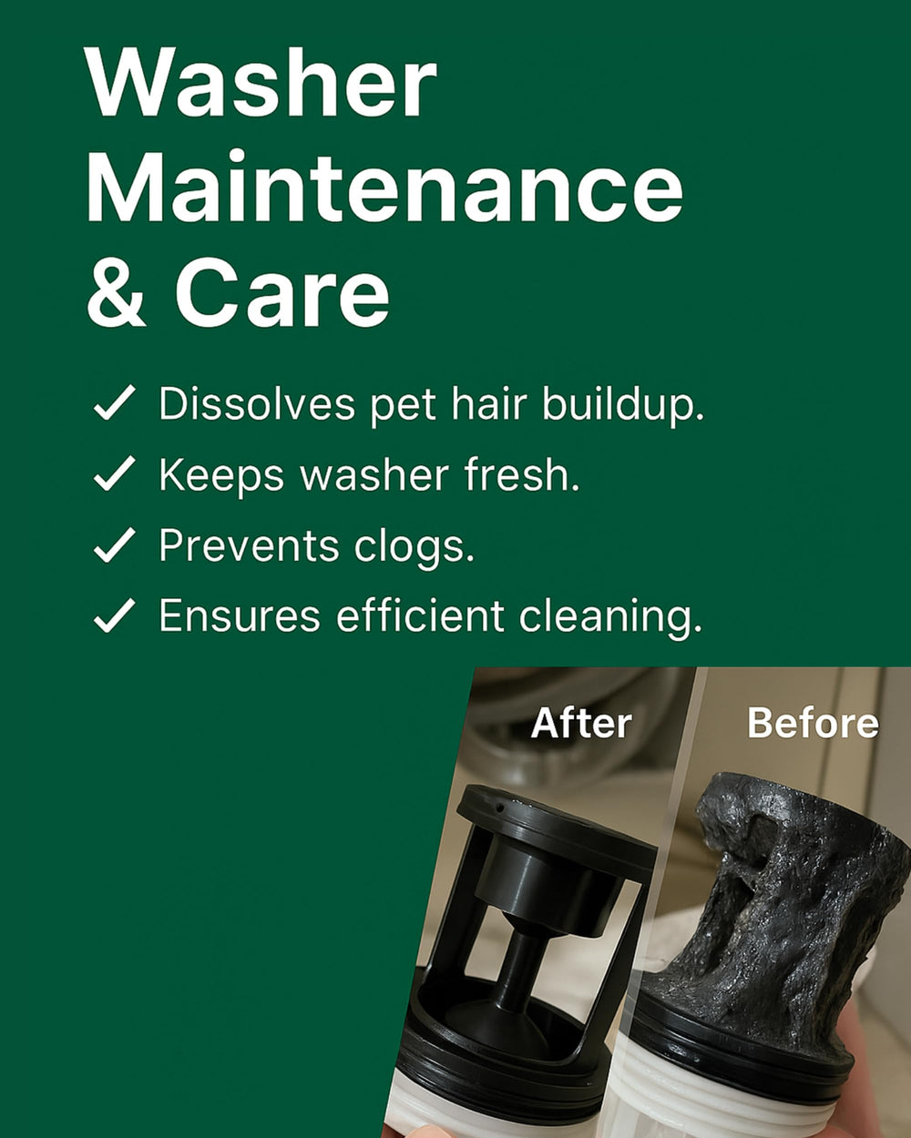 Seedshub demonstration of pet hair removal in a washing cycle.