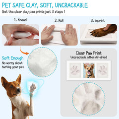 Seencool Paw Print Frame Kit templates for naming and numbers