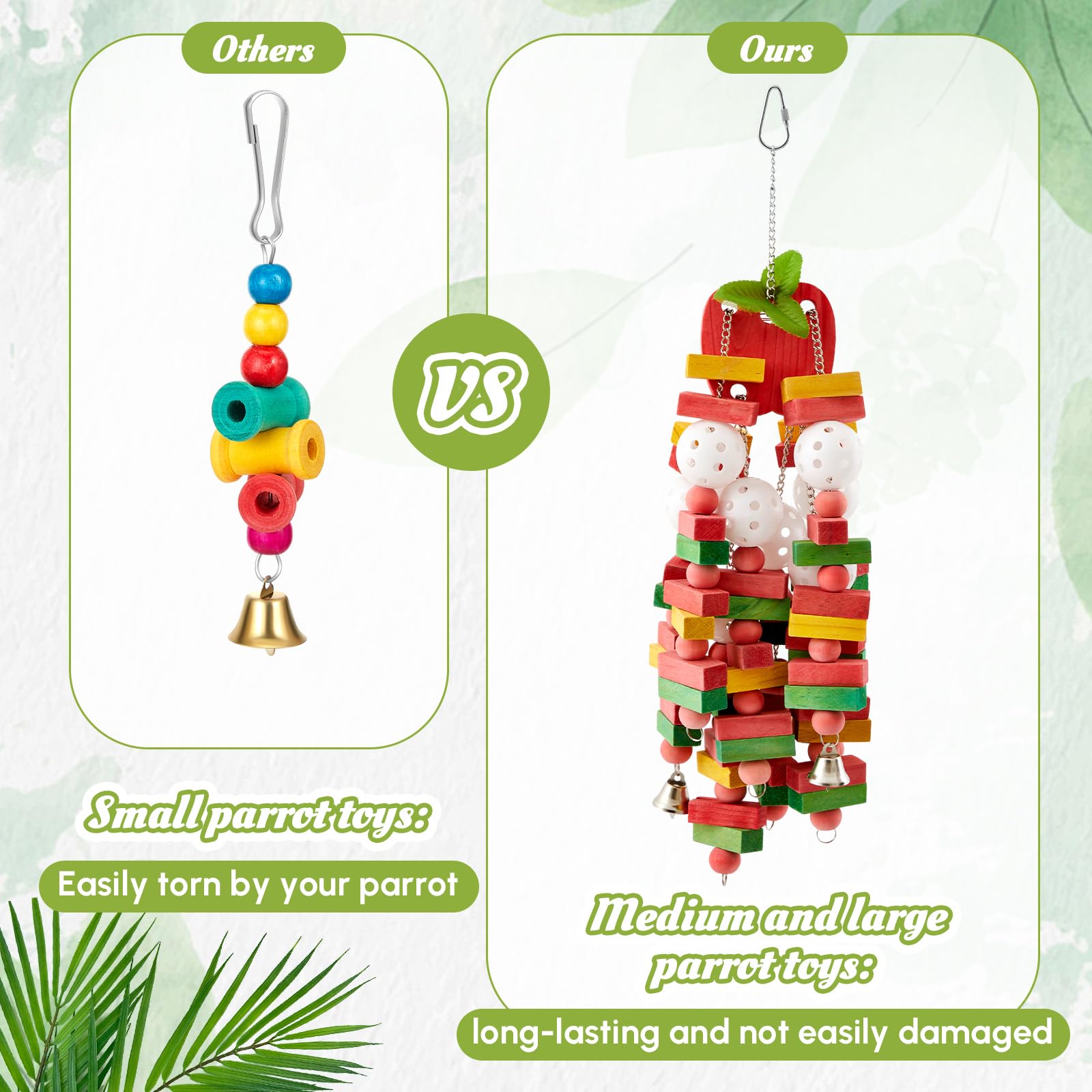 Seenelling bird toy cage decor multicolor adds visual interest and play