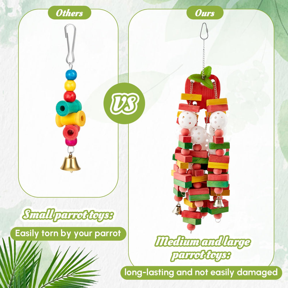 Seenelling bird toy cage decor multicolor adds visual interest and play