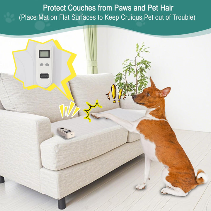 SEERWAY Pet Shock Mat control panel enabling quick mode adjustments.