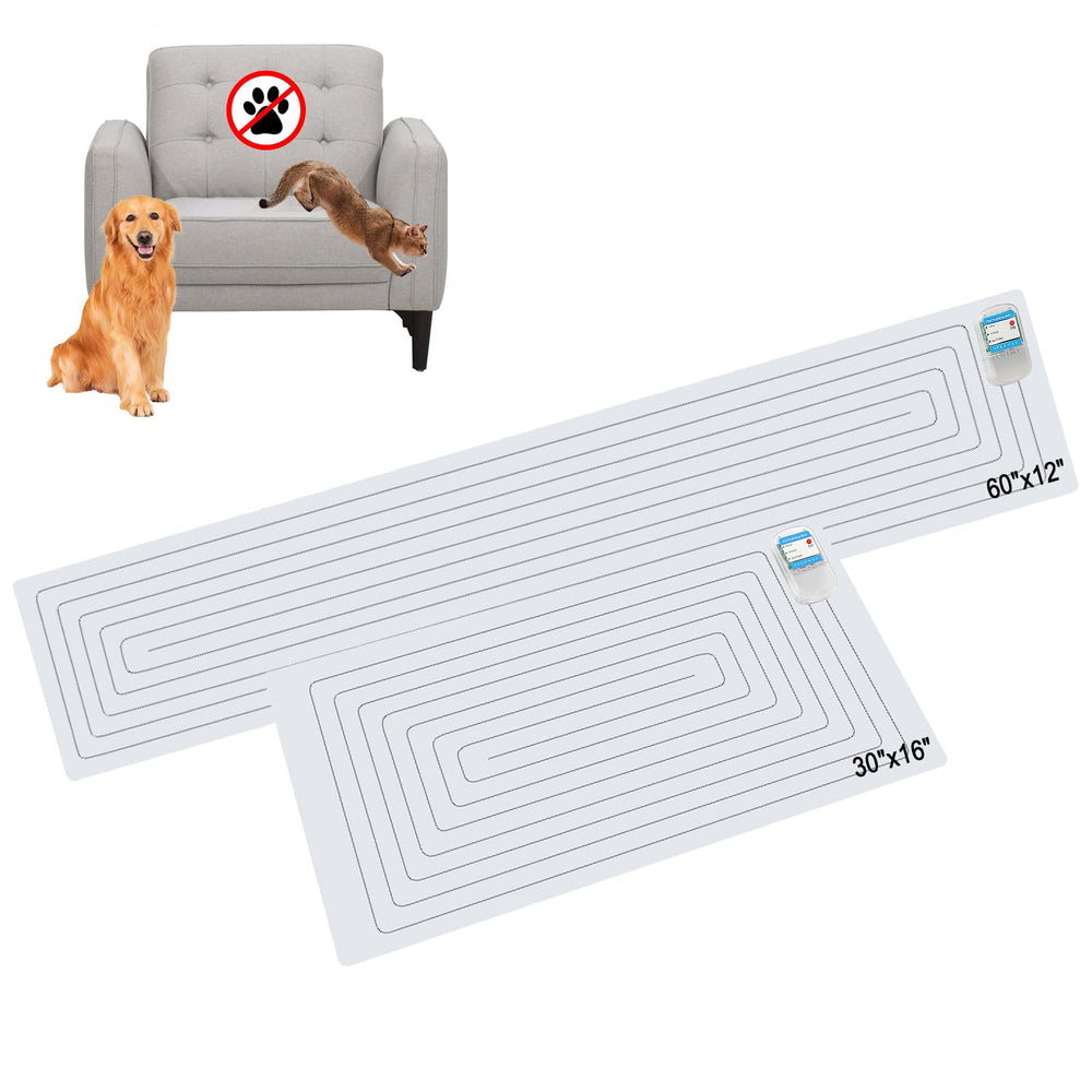 SEERWAY Scat Mat 60x12 in indoor training area deters pets from furniture.
