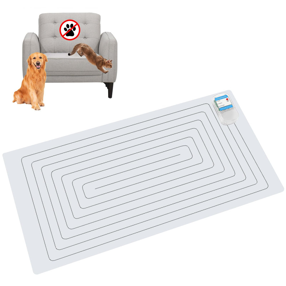 SEERWAY Scat Mat placed on indoor floor to deter pets from furniture