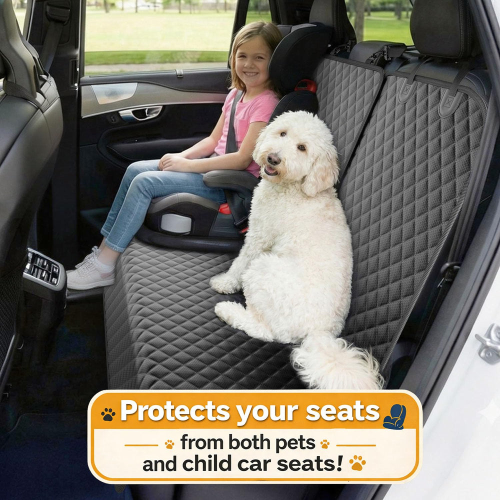 Seeseven dog seat cover easy cleaning wipe vacuum or machine wash.