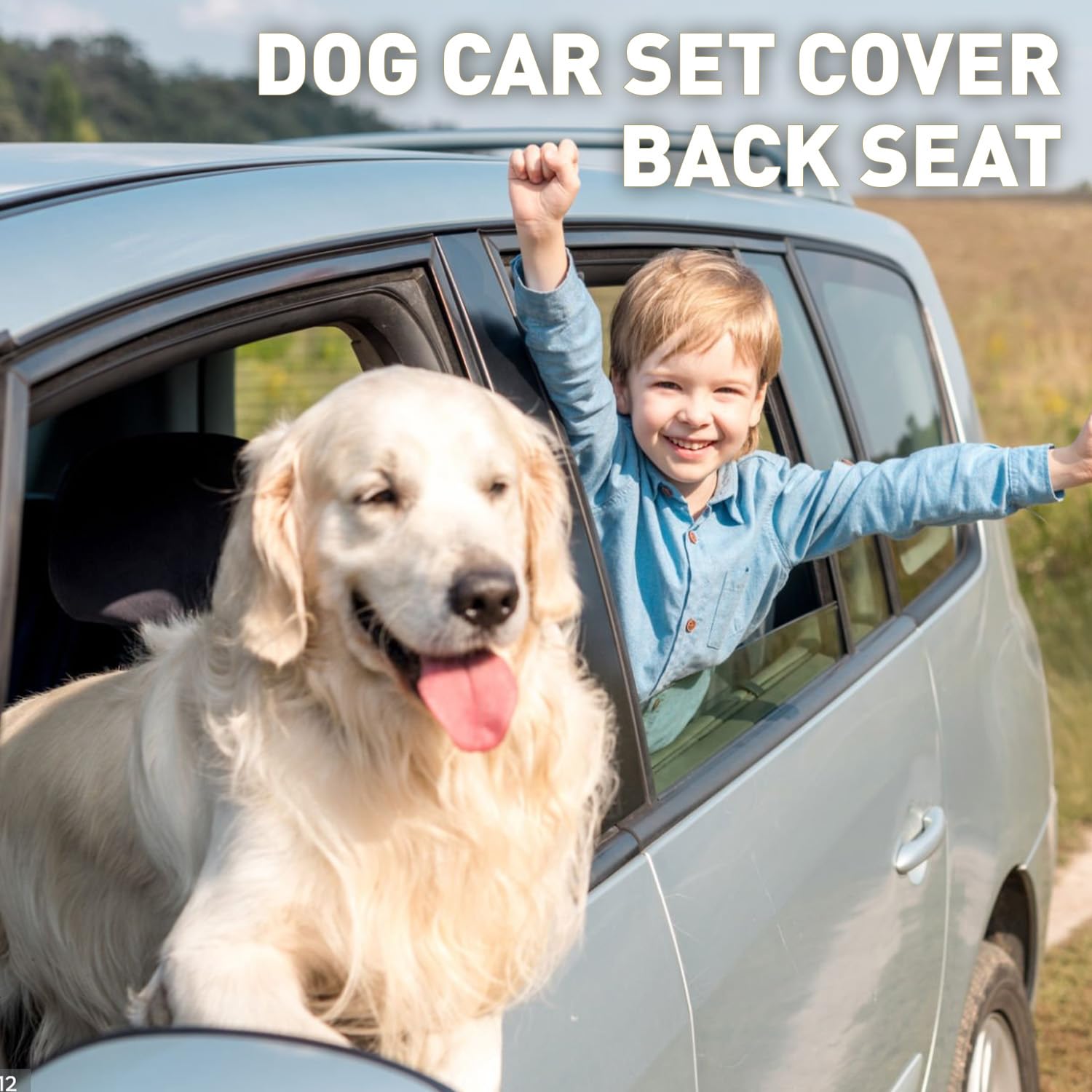 Seeseven dog seat cover ideal for family travel and everyday use.