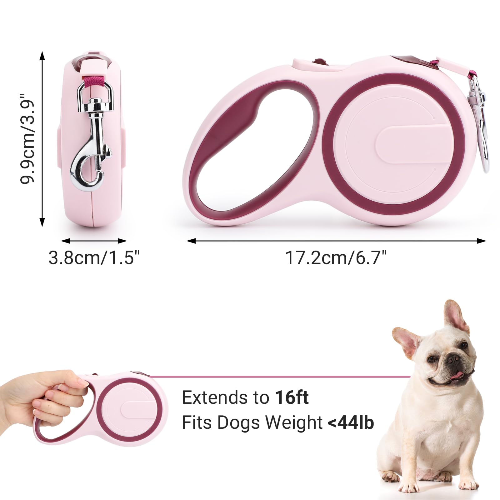 Segarty leash with 360-degree tangle-free design for unrestricted movement