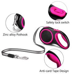 Segarty long nylon tape leash showing extended reach for confident exploration.