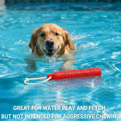 Segzwlor dog float toy-not-for-chewing reminds owners to supervise and extend its lifespan.