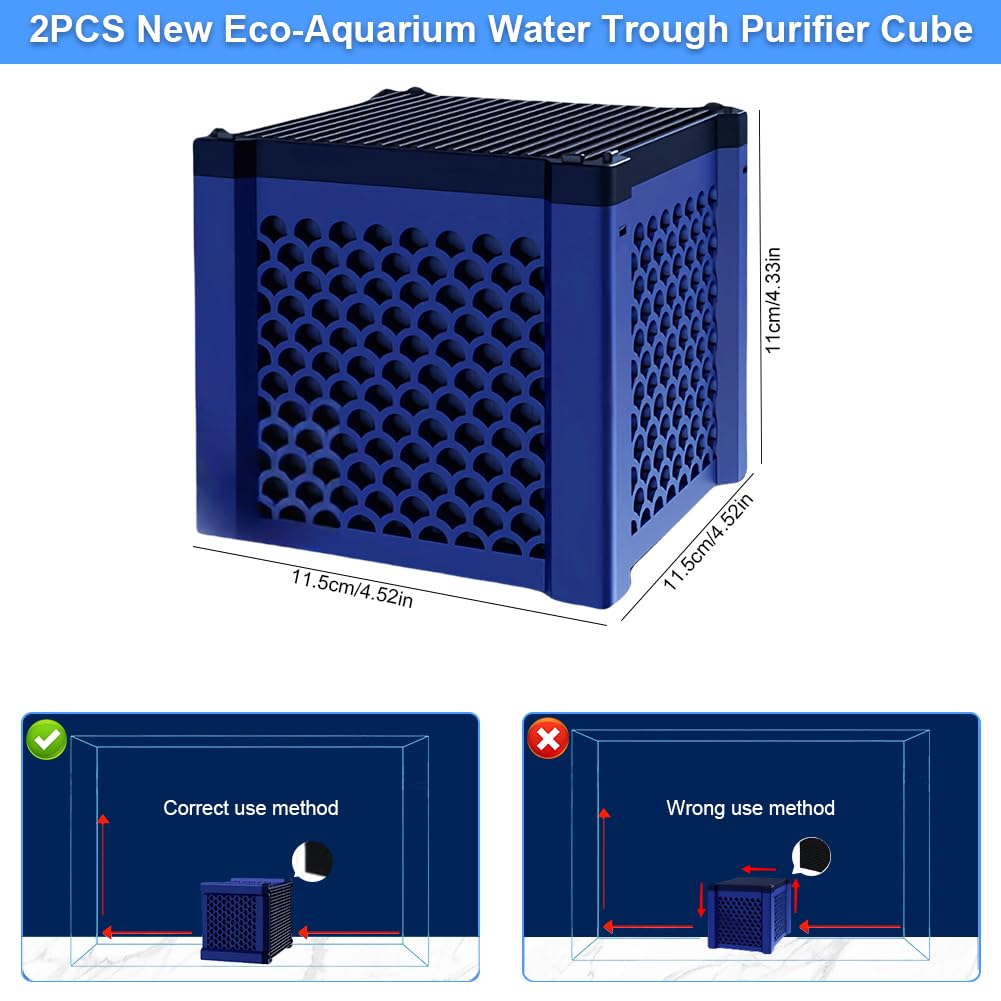 SEILETOO Horse trough purifier cube improves water quality for horses.